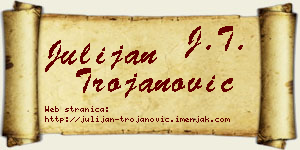 Julijan Trojanović vizit kartica